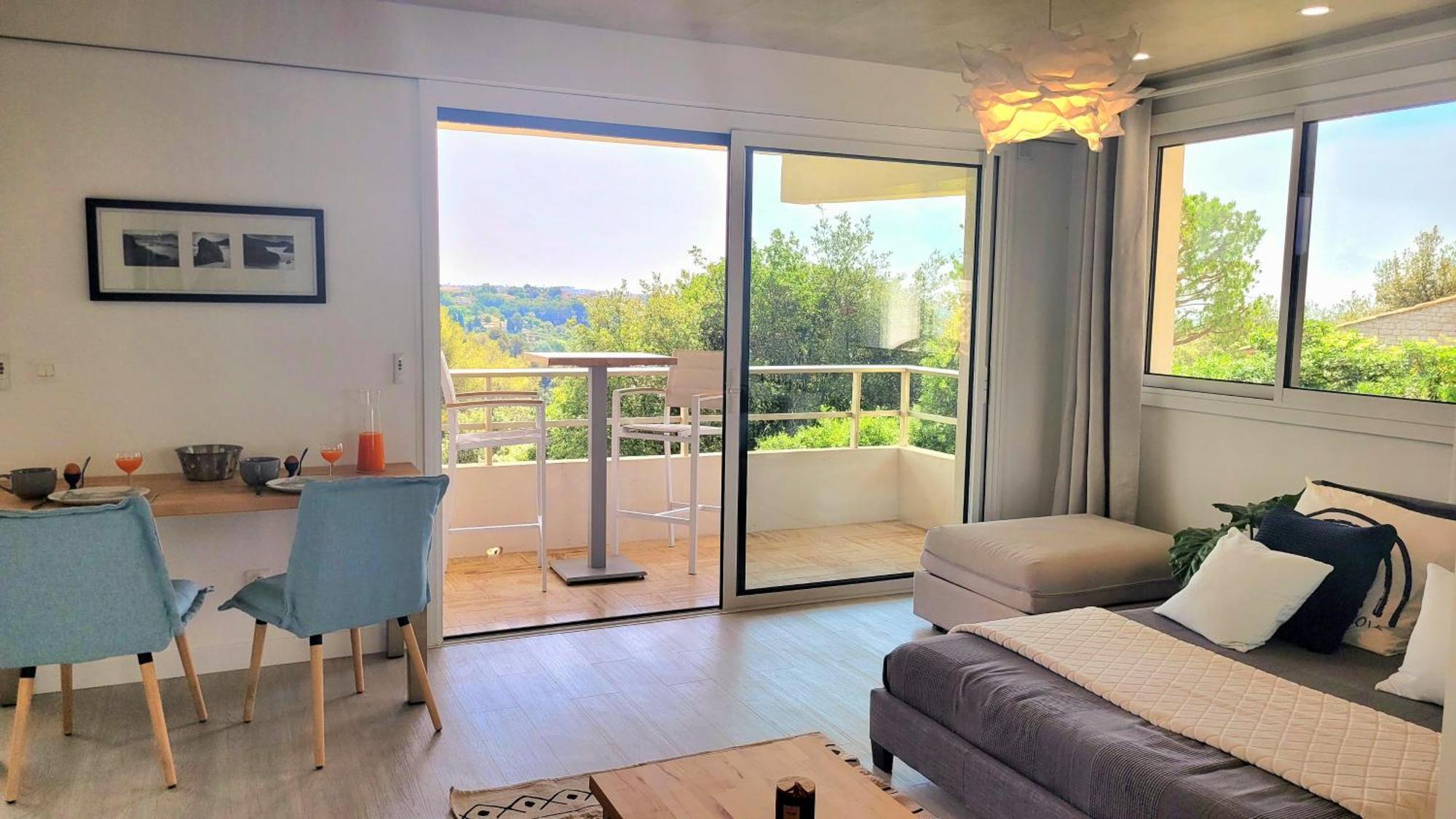 Studio Climatise, Vue Imprenable-Wifi Vence Dış mekan fotoğraf